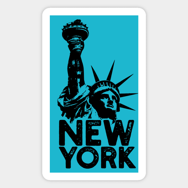 New York - Statue of liberty Magnet by TompasCreations